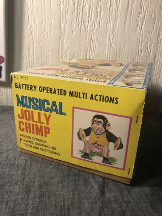 Vintage Jolly Chimp Clapping Monkey Battery Operated Toy made in Japan Daishin 4
