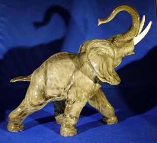 Vintage Hutschenreuther Elephant Fine Porcelain Figurine