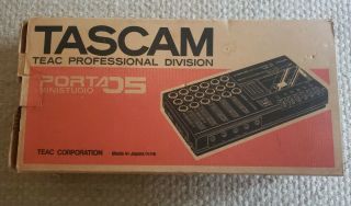 Tascam Porta 05 Vintage 4 Track Cassette Tape Recorder Mixer W/ Box