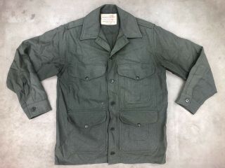 Vintage Filson Wool Cruiser Hunting Outdoor Jacket Forest Green Mackinaw Union