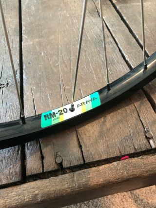 NOS Shimano XT HB - M730 Black Hubs 26” Mountain Bike Wheelset Araya RM - 20 Vintage 5