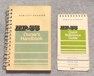 Vintage Owner’s Handbook For Hp - 55 Scientific Calculator