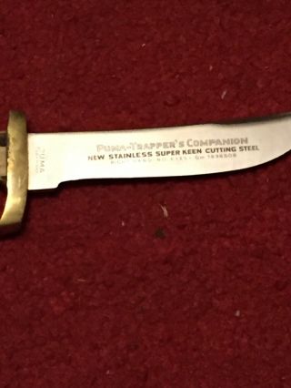 vintage puma trappers companion knife 6385 3