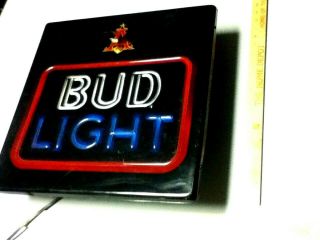 Budweiser beer sign vintage light box neo - neon graphic Bud light lighted bar 4
