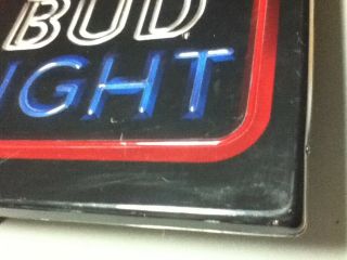 Budweiser beer sign vintage light box neo - neon graphic Bud light lighted bar 5