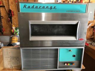 1964 Raytheon Radarange Astro - Chef Vintage Microwave Oven Atomic Era