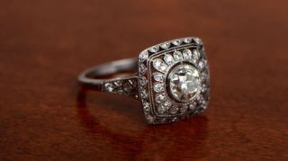 1.  35 Ct Art Deco Round Cut Antique Vintage Engagement Ring 925 Sterling Silver