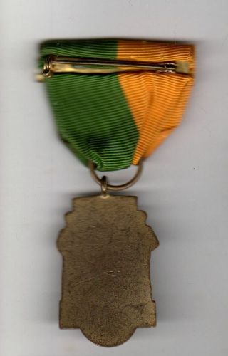 US National Rifle Assn post WWII Pistol Shooting Medal w/ PB Ribbon NRA 2