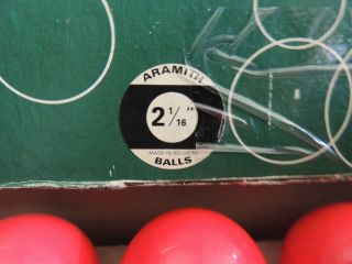 Vintage Belgian Aramith Pool Snooker Balls 2 1/16  Set of 16 3