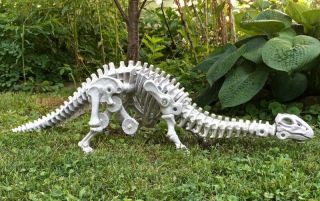 Rare Vintage 1988 Kenner Bone Age Brontus - 32 " Brontosaurus Dinosaur W/ Caveman