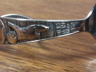 Rare Vintage Webster Sterling Silver Curve Handle Baby Spoon MAN IN THE MOON 2