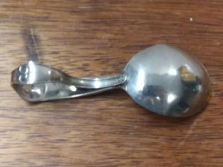 Rare Vintage Webster Sterling Silver Curve Handle Baby Spoon MAN IN THE MOON 4