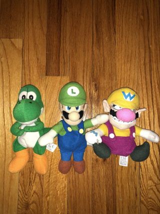 Bd&a Mario Plush Wario Yoshi Luigi Plush Nintendo 64 Vintage Doll Toy Bros