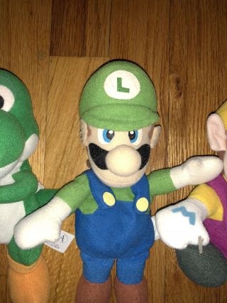 BD&A MARIO PLUSH WARIO YOSHI LUIGI PLUSH NINTENDO 64 VINTAGE DOLL TOY BROS 5