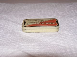 Vintage pre owned Smuckers Pink - N - White pill medicine tin Chicago headache colds 5