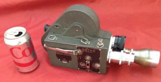 Vintage 16 Pathe 16mm Film Cine Movie Camera with 3 Lenses (NR) 3