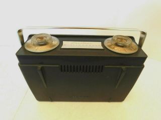 VINTAGE OLD 1950s EARLY WESTINGHOUSE TRANSISTOR RADIO,  NO CRACKS 5