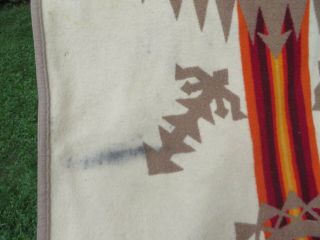 Vintage PENDLETON USA Beaver State Wool Indian Blanket 62 