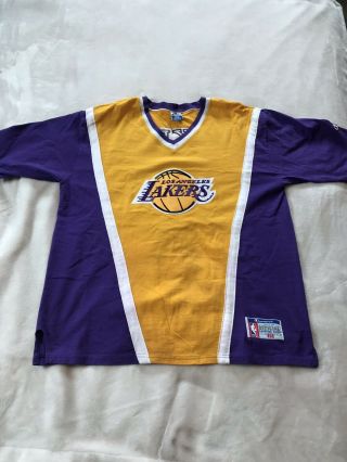 Vintage Los Angeles Lakers Official Shooting Jersey W/o Tags Kobe Dunk Comp