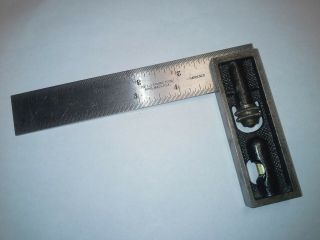 Vintage L.  S.  Starrett Co.  U.  S.  A.  No.  4 Grad & No.  13 Double Square Tool 6 " Inch