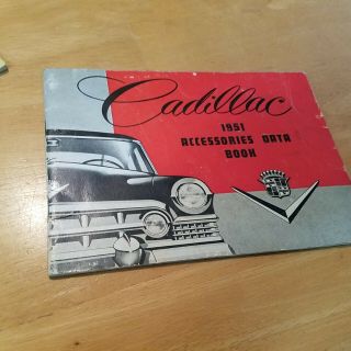 Vintage 1951 Cadillac Accessories Data Book