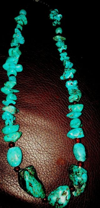 American Indian Turquoise Necklace Vintage Navajo Turquoise