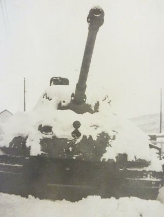 Captured German King Tiger,  Battle Of Bulge Photo