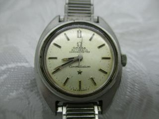 Vintage Omega Automatic Chronometer Constellation Watch Parts Repair Only