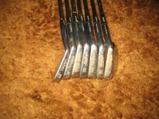 Golf Club Set Vintage Irons 3,  4,  5,  6,  7,  8,  9 Macgregor M85 Tourney Copper Face