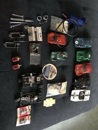 Vintage 1/24 Scale Slots Cars Cox Mpc And Others