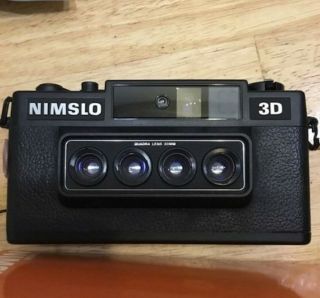 Vintage " Nimslo 3d " Quadra Lens 35mm Film Stereo Camera - And Very