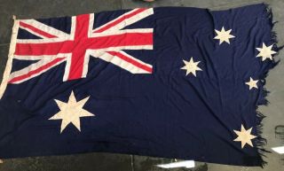 Royal Australian Navy Fully Woven Large Size Vintage Flag