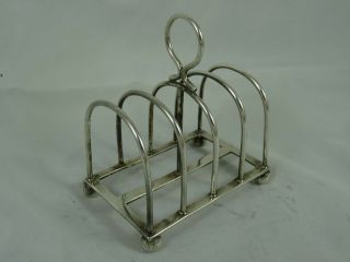 Solid Silver Toast Rack,  1917,  86gm