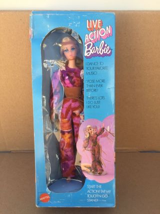 1970 Barbie On Stage Live Action Vintage Mattel W/stage Mib In Orig Box