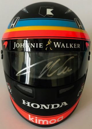 Fernando Alonso Hand Signed Indy 500 1/2 Scale Helmet 2017 Very Rare.