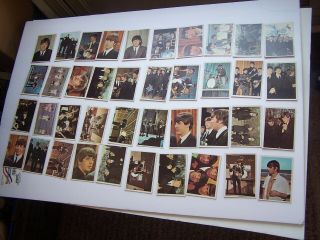 Vintage 40 Topps Beatles Bubble Gum Trading Cards 1964 Ex Cond 1,  62 & More