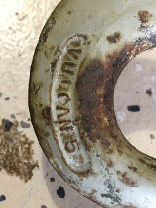 Old CHAIN HOIST Double Pulley 2000 lb.  VINTAGE 4