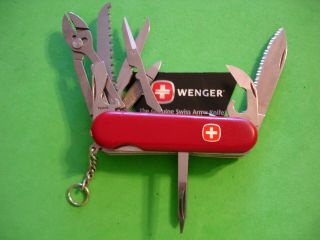 Ntsa Vintage Swiss Army Wenger Multifunction Pocket Knife " Serrated Master "