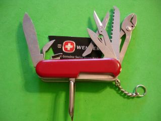 NTSA VINTAGE SWISS ARMY WENGER MULTIFUNCTION POCKET KNIFE 