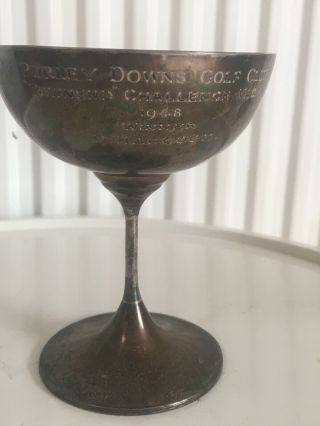 George Unite Hallmarked Sterling Silver 925 Golf Club Cup Goblet Trophy Vase