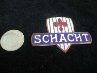 Vintage Schacht Radiator Emblem
