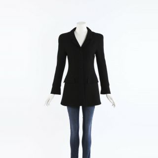 Vintage Chanel Boutique Wool Blazer Jacket Sz 40