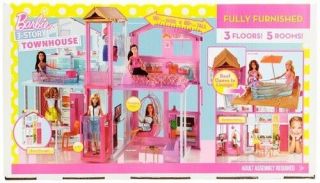 Mattel - Barbie 3 - Story Townhouse Barbie Toy