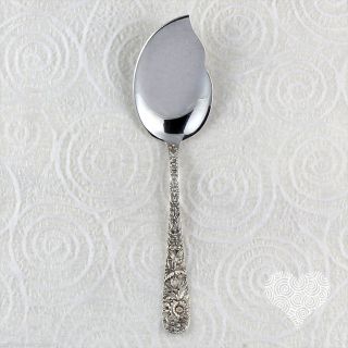 S.  Kirk & Son Repousse Vintage Sterling Silver Large Solid Jelly Server 209 - 10