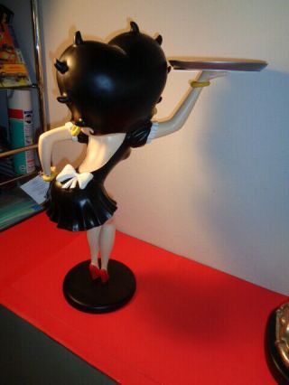 Rare Vintage Betty Boop French Maid Butler Statue (21 by 15 by 7 