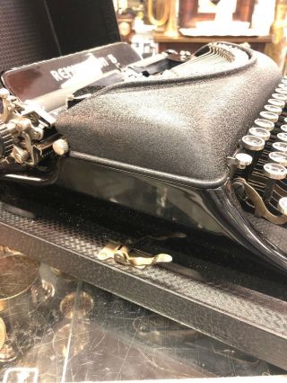 Vintage Remington Model 5 Typewriter W/ Portable Traveling Case 4
