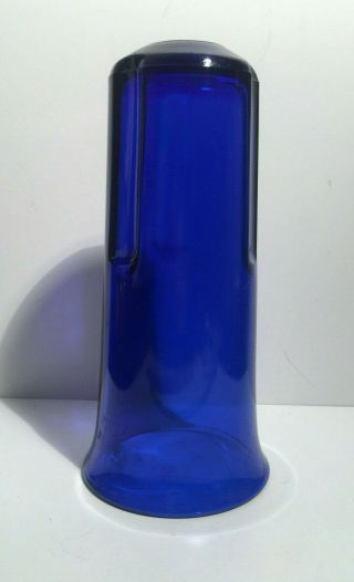 Vintage Altar Sanctuary Cobalt Blue Church Candle Holder Replacement Glass J 2