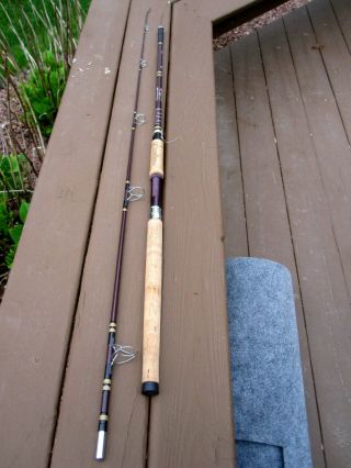 Vintage 2 - Piece Garcia Conolon Fishing Rod Four Star 2551 - A Medium 8 