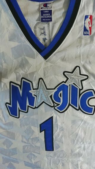 Vintage Authentic Champion Tracy TMac McGrady Orlando Magic Stars NBA Jersey 3