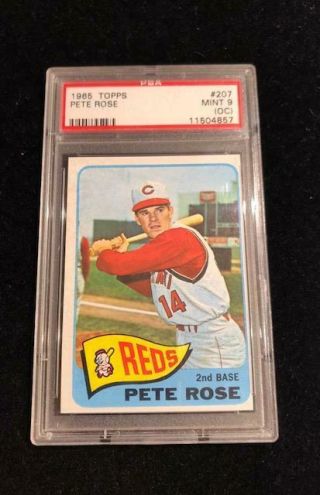 1965 Topps Set Break 207 Pete Rose Psa 9 Oc Rare 1/1 On Ebay